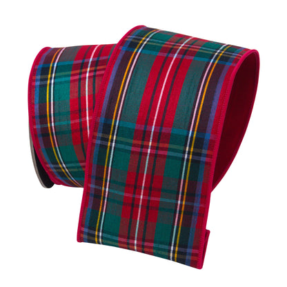 Simply Plaid 4" Red & Green