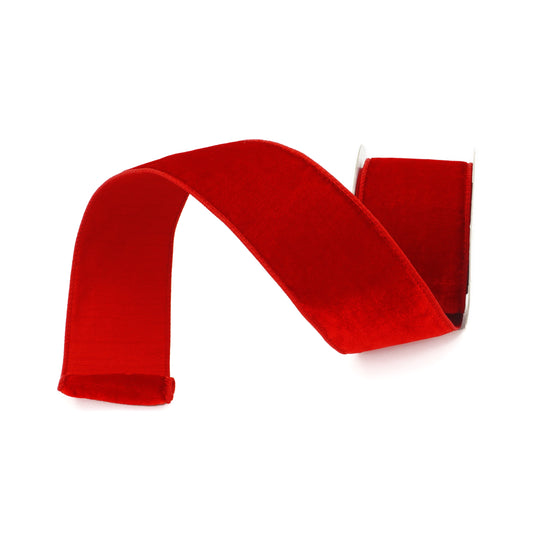 Velvet Ribbon 2.5" Red