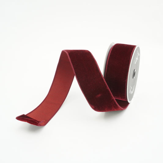 Velvet Ribbon 2.5" Burgundy