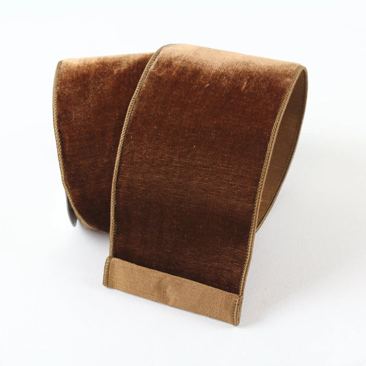 Velvet Ribbon 2.5" Pecan