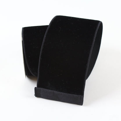 Velvet Ribbon 4" Black