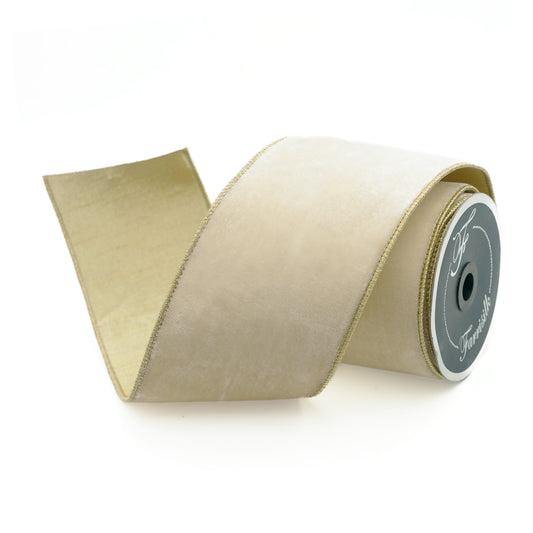 Flashy Velvet 4" Cream