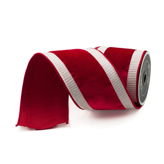 Pleated Borders 4" Red