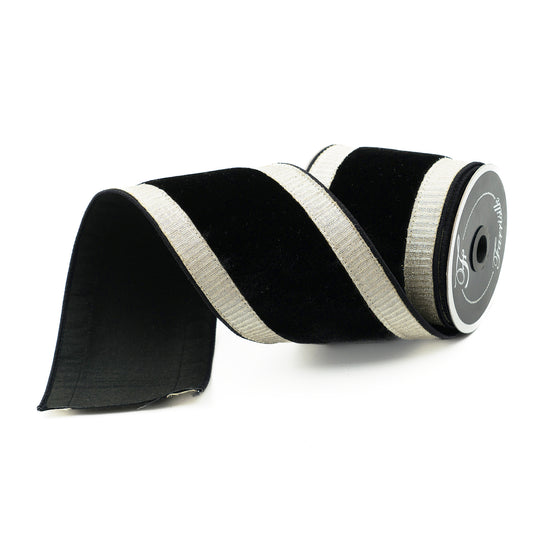 Pleated Borders 4" Black