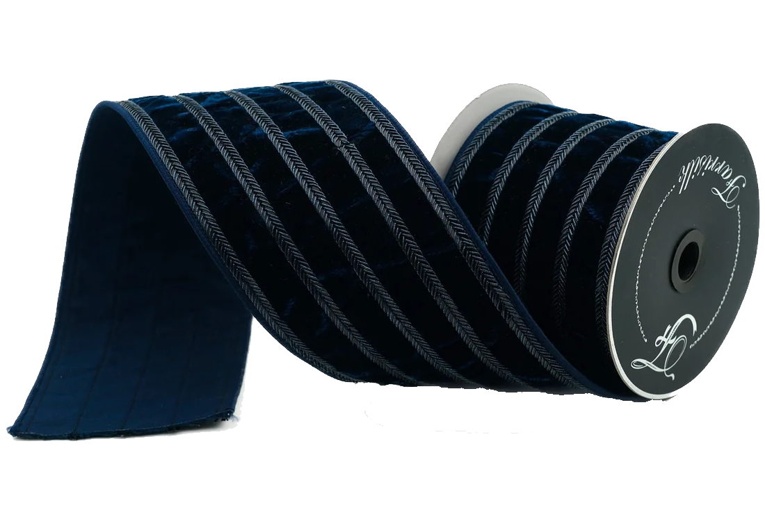 Ritzy Velvet 4" Navy