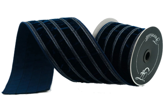 Ritzy Velvet 4" Navy