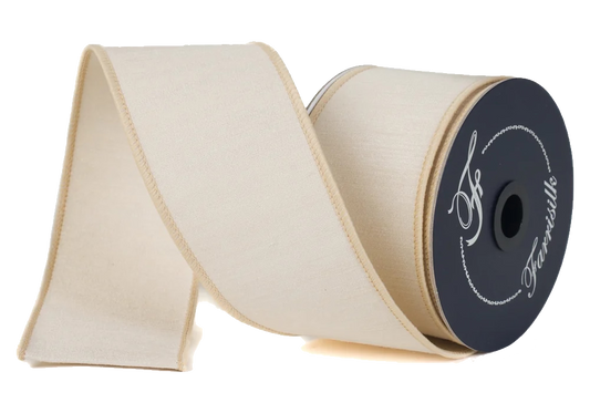 Raw Silk Dupion 2.5" Beige
