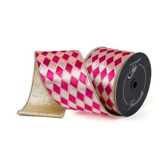 Velvet Diamonds 4" Pink