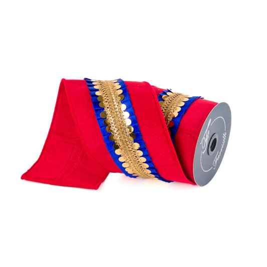 Nutcracker Frills 4" Red & Blue