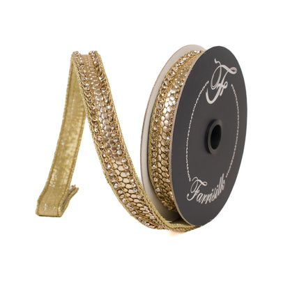 Diamond Riviera .75" Antique Gold