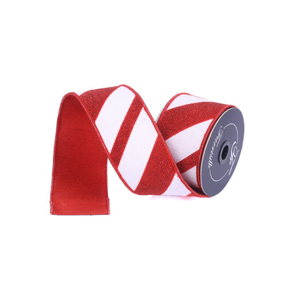 Candy Gloss 2.5" Red & White