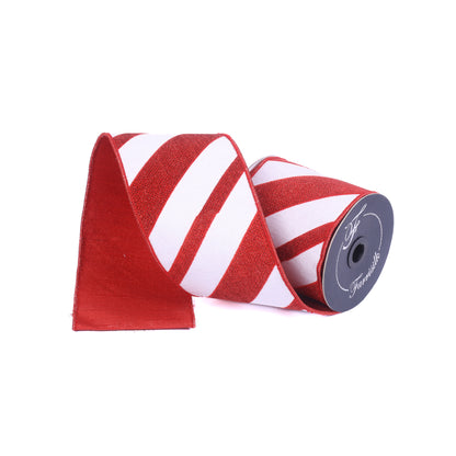 Candy Gloss 4" Red & White