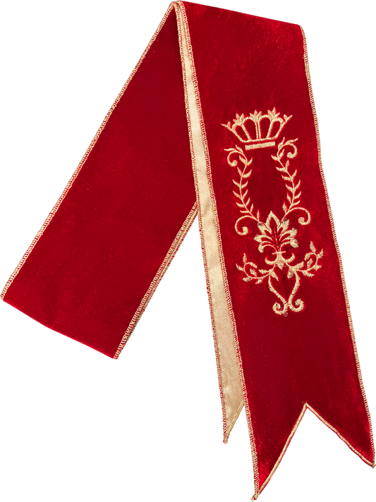 CHRISTMASER Honor Roll Sash - Red and Gold