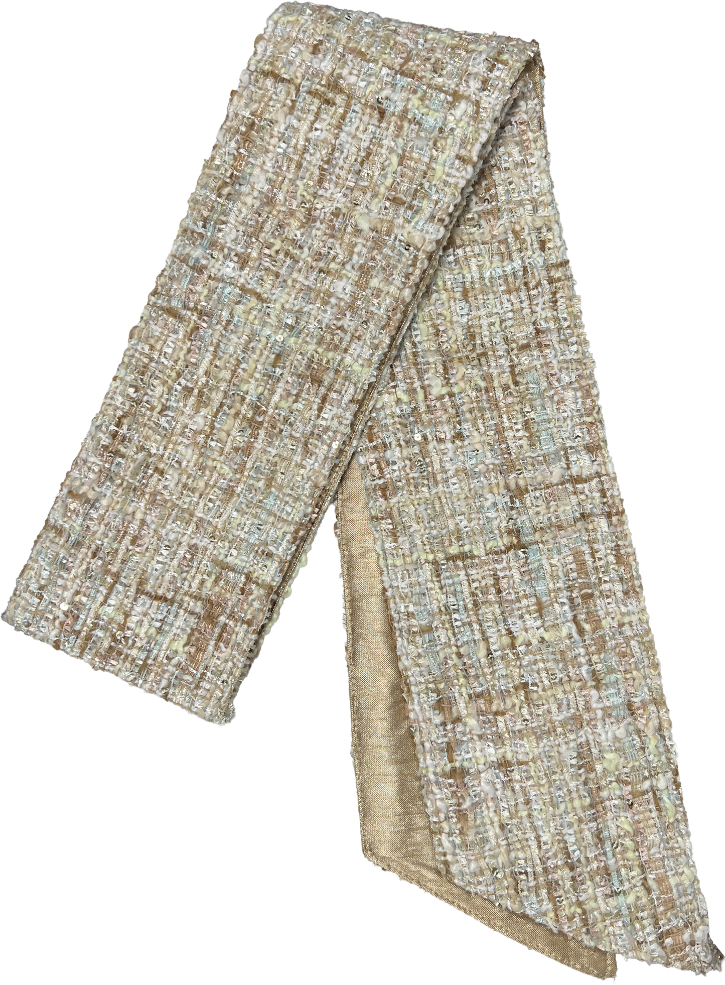 Sweetheart Tweed Wreath Sash - Pink