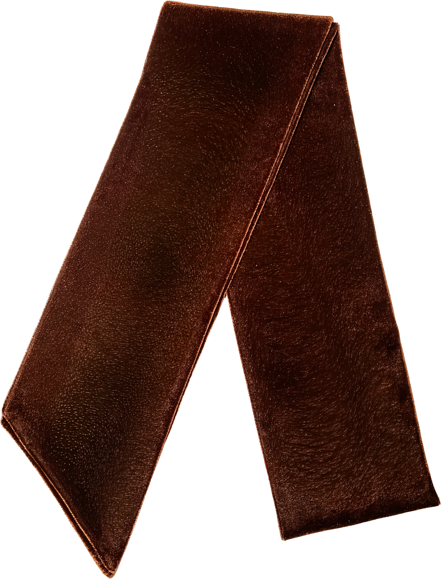 Velvet Wreath Sash - Chocolate