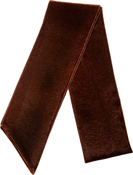 Velvet Wreath Sash - Chocolate