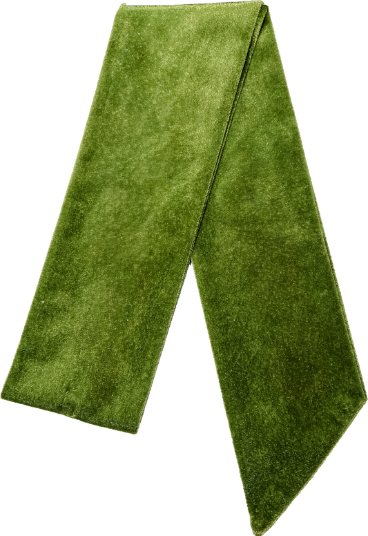 Velvet Wreath Sash - Forest Green