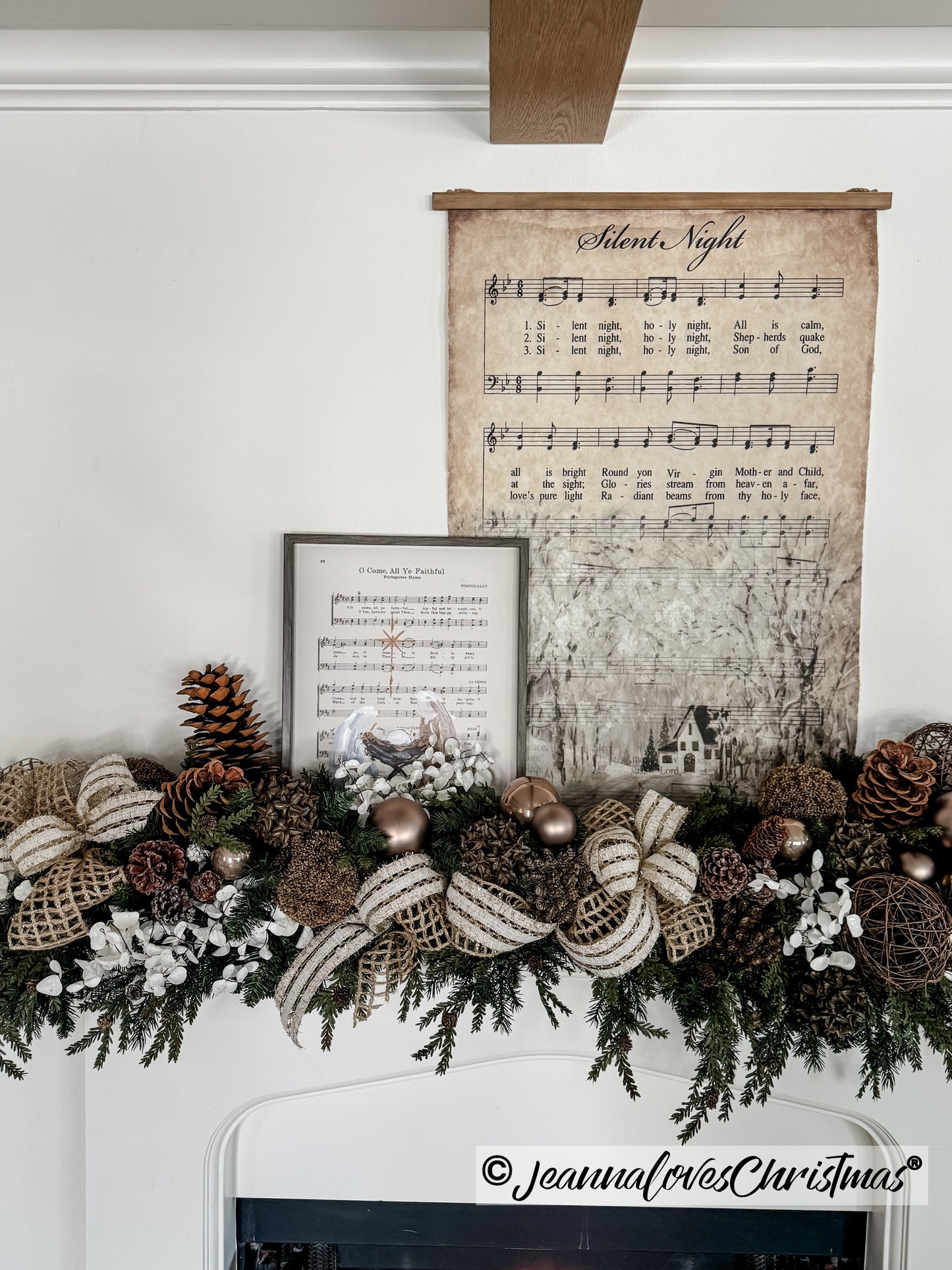Silent Night Christmas Sheet Music Wall Hang