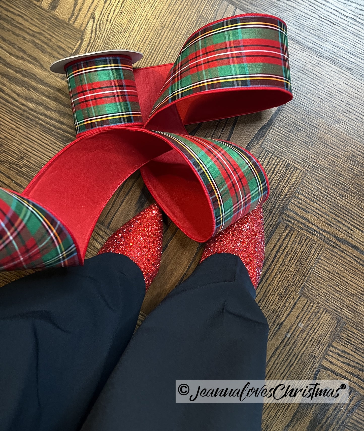 Simply Plaid 4" Red & Green