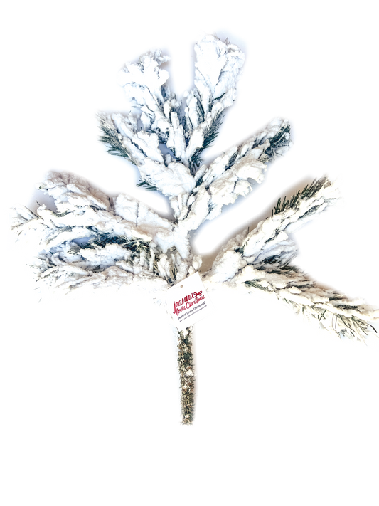 Snow Drenched Flocked Pick