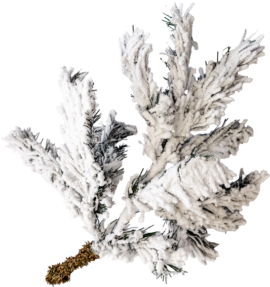 Snow Drenched Flocked Pick