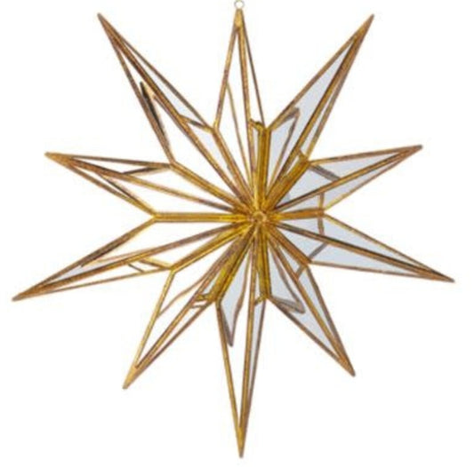 15" Mirrored Star Ornament