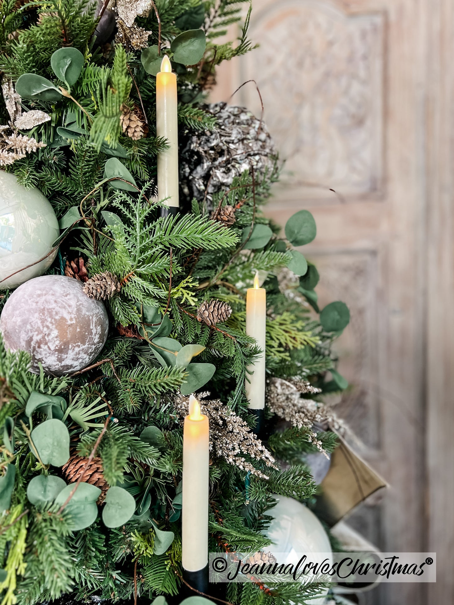 Taper Candle Christmas Tree Clips (2-pack)