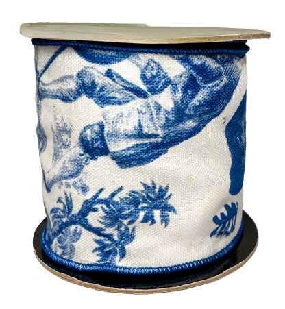Toile de Jouy 4" Deep Blue