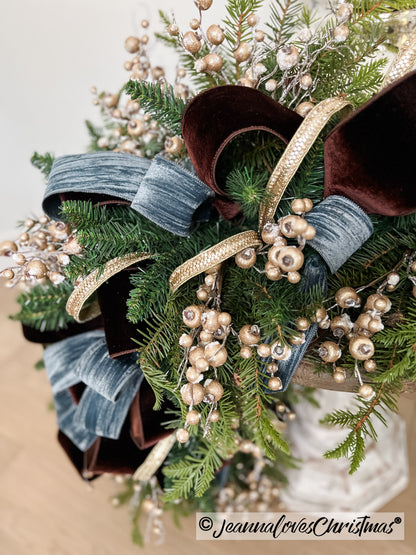 Velvet Dupion 2.5" Dark Chocolate Ribbon