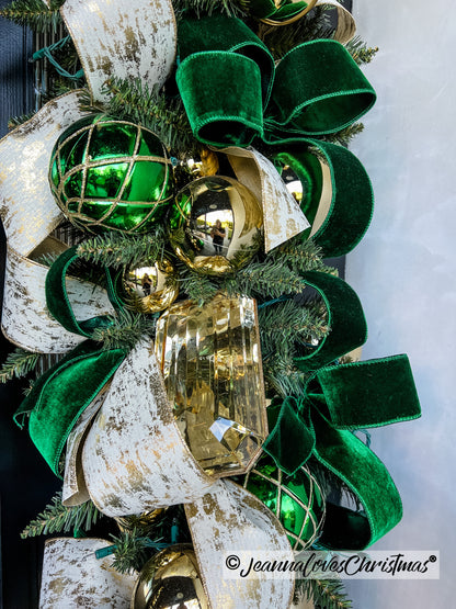 Velvet Ribbon 2.5" Emerald