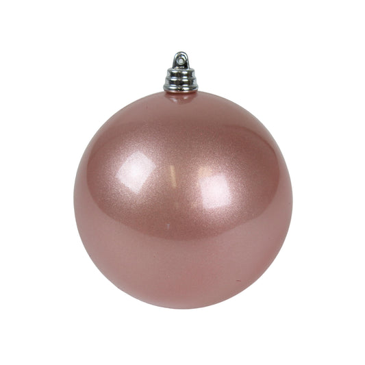 Dusty Rose Candy Apple Ornament 4" - Pack of 12