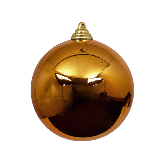 Copper Shiny Ornament 4" - Pack of 12