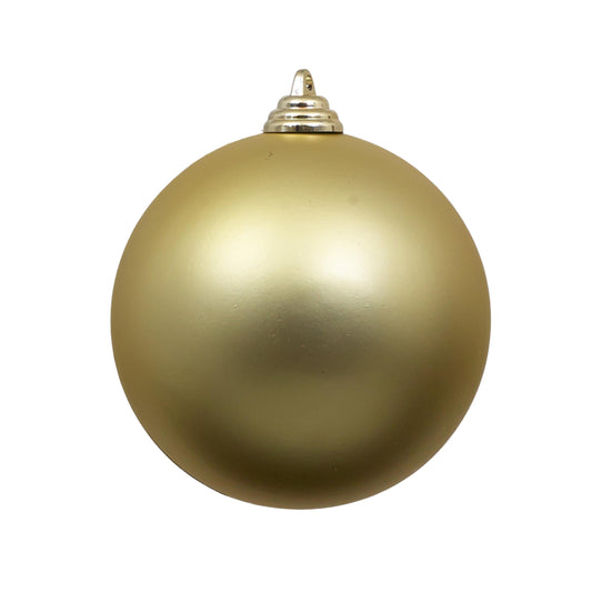 Gold Matte Ornament 4" - Pack of 12