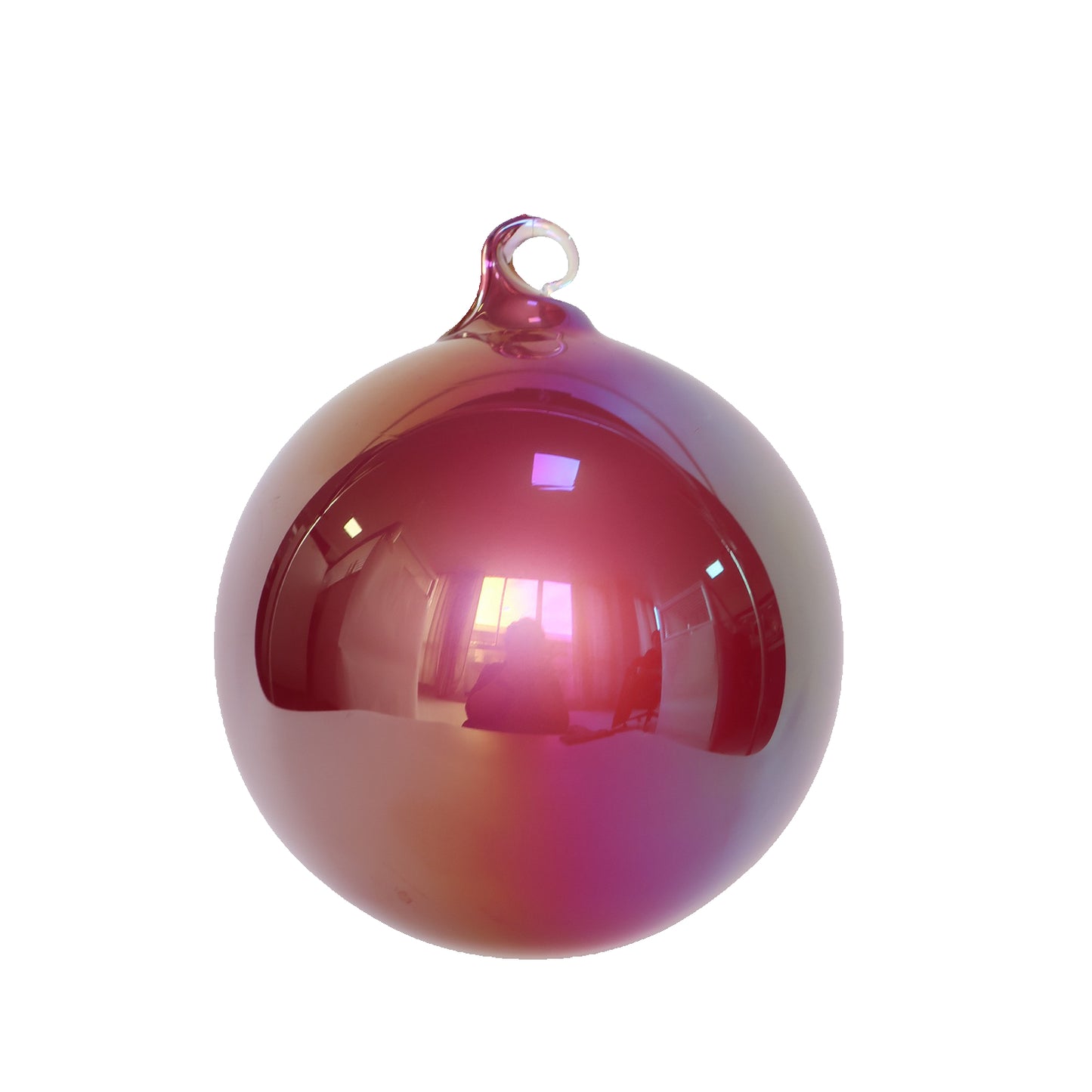 Pearlescent Glass Ornament - Set of 4