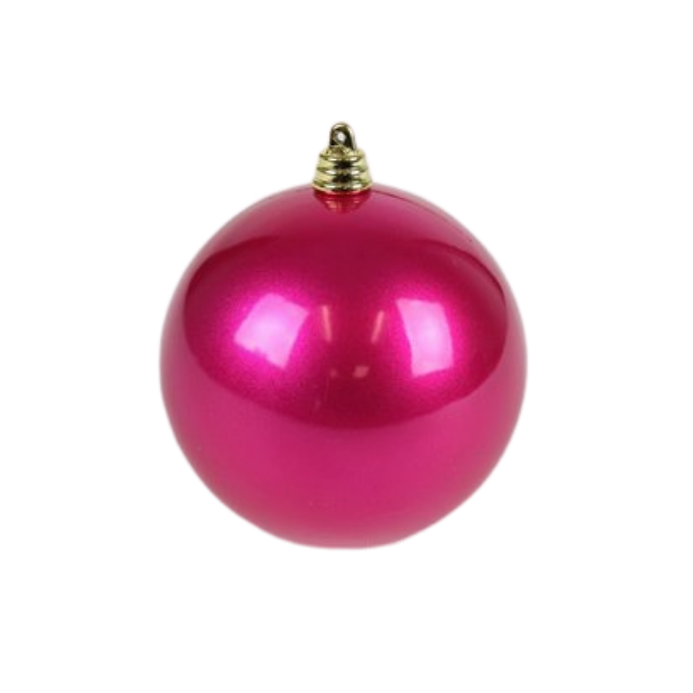 Fuchsia Candy Apple Ornament 3" - Pack of 12